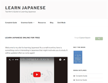 Tablet Screenshot of guidetojapanese.org